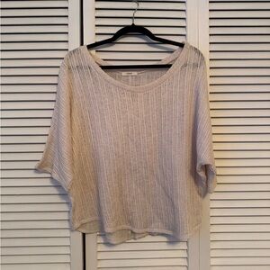 Cherish Light Beige Knit Blouse